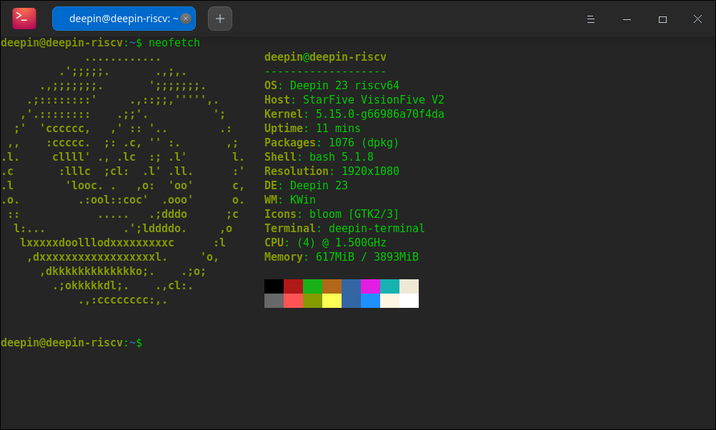 RISC-V 新希望，深度操作系统 deepin 乐成适配 VisionFive 2 开发板